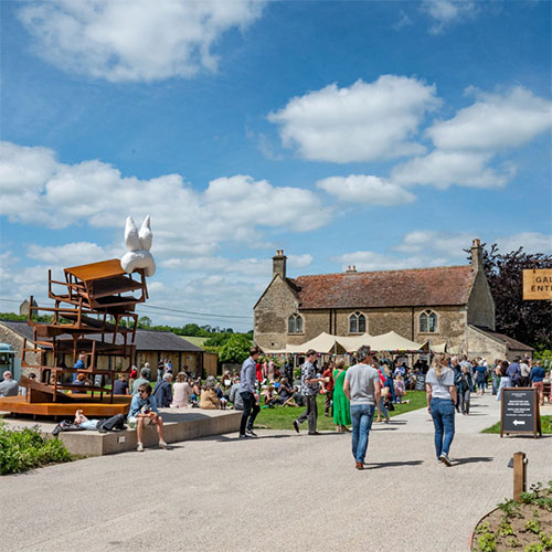 Hauser & Wirth Somerest on a busy summer day