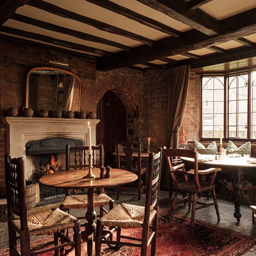 Manor House Inn Ditcheat with tables set in dining area